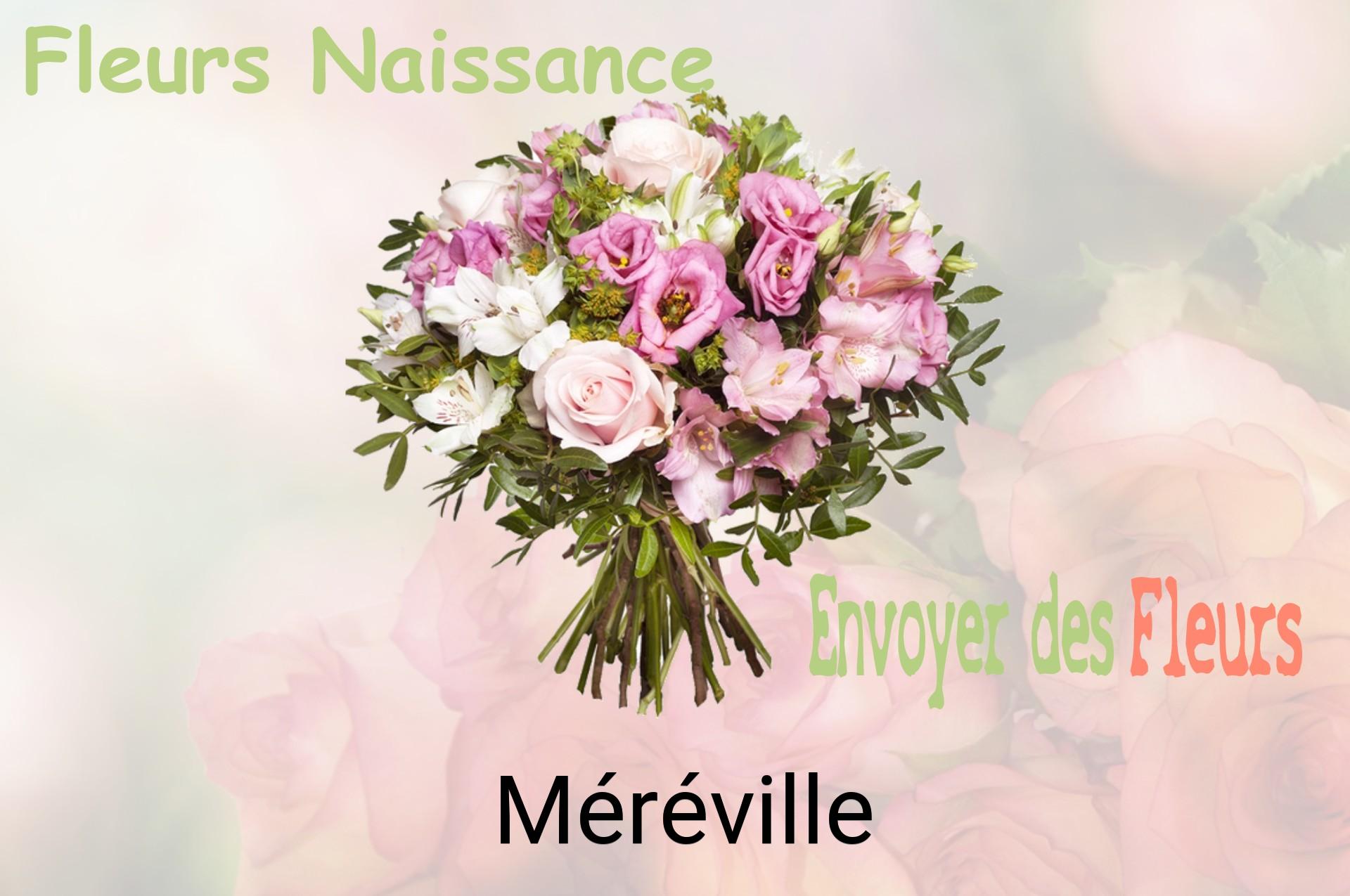 Bouquet de fleurs de naissance livré à Méréville
