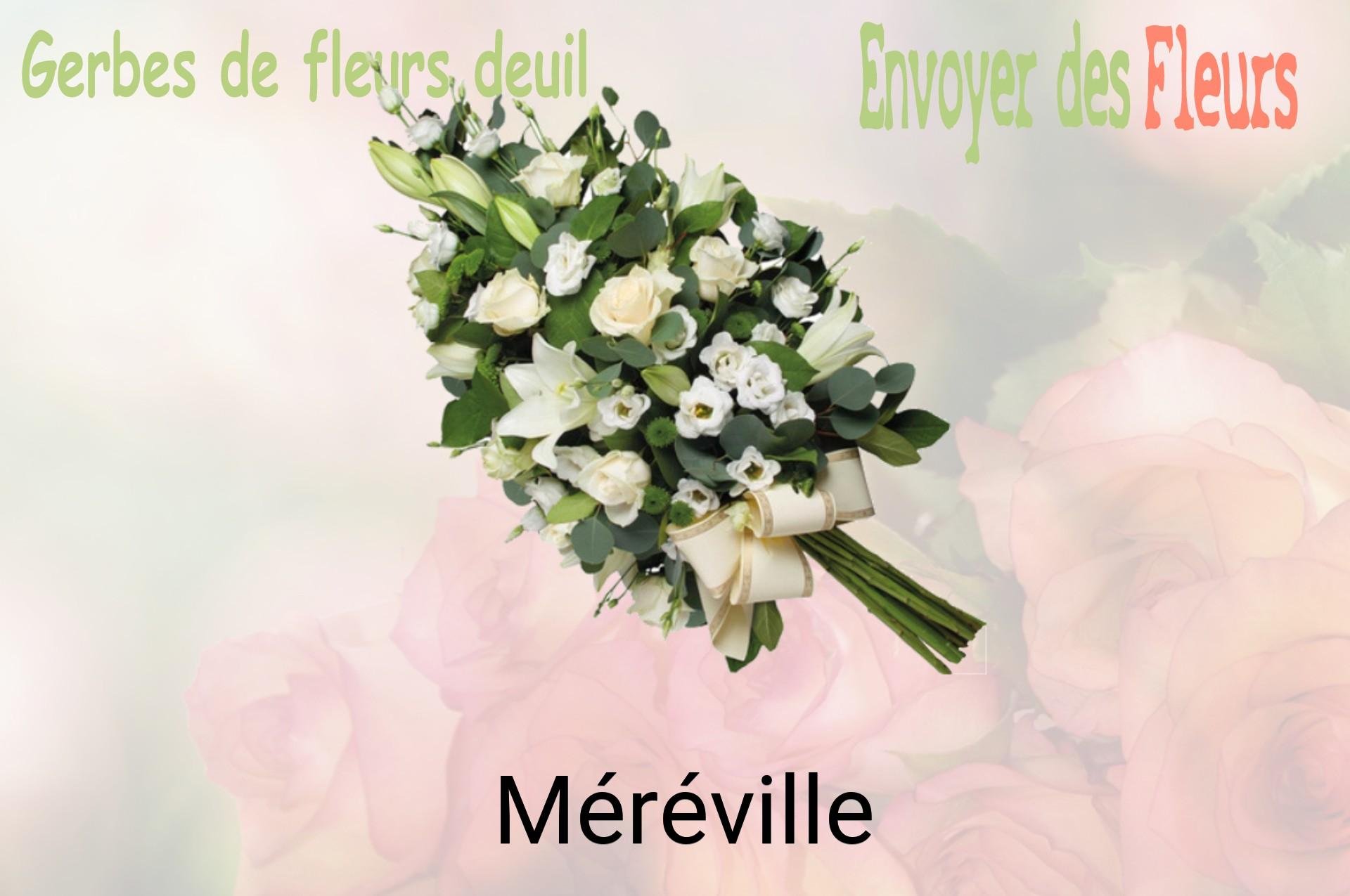 Gerbe de fleurs de deuil livrée à Méréville